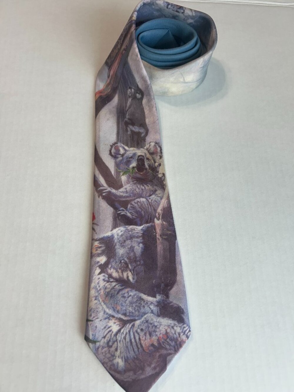 Vintage Ralph Marlin Koala Necktie by Artist Daron Fayas
